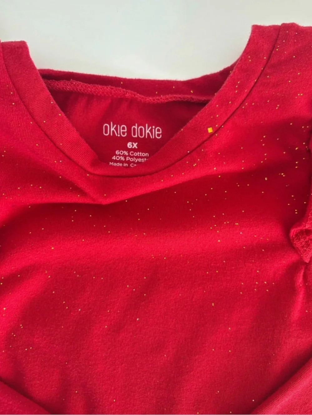 okie dokie Girls Red, Coral, Black & Pink Layered Tops Set of 4-pieces  6X